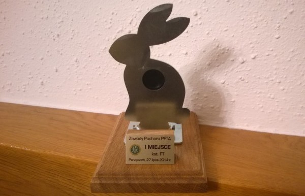 Statuetka z&nbsp;zawodów Pucharu Polski PFTA w&nbsp;Łodzi